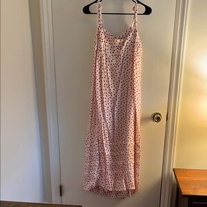 J. Crew Ivory Blouse with Red Dots